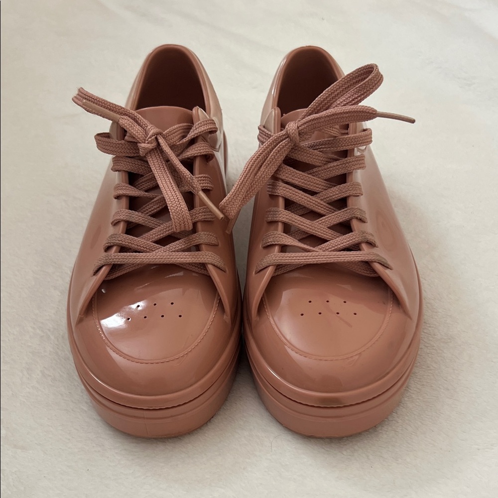 Melissa Mellow AD Pink Jelly Sneakers size 8